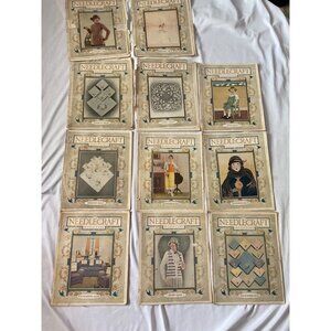 Vintage Needlecraft Magazines Lot Of 12 From 1924 Featuring Decorative Covers &
